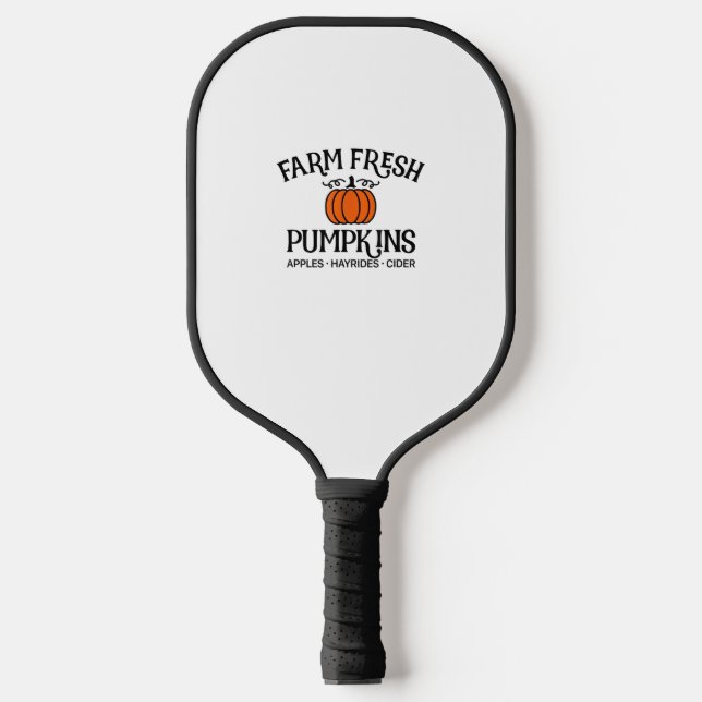 Raquette De Pickleball Ferme Pommes Citrouilles fraîches Hayrides Cider T (Recto)