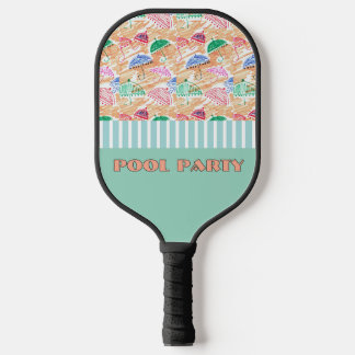RAQUETTE DE PICKLEBALL FÊTE AU BORD DE LA PISCINE