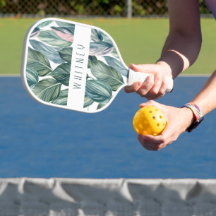 Raquette De Pickleball Feuille tropicale floue