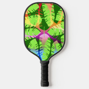 RAQUETTE DE PICKLEBALL FEUILLES DE BANANIER ABSTRAITES BOTANIQUES
