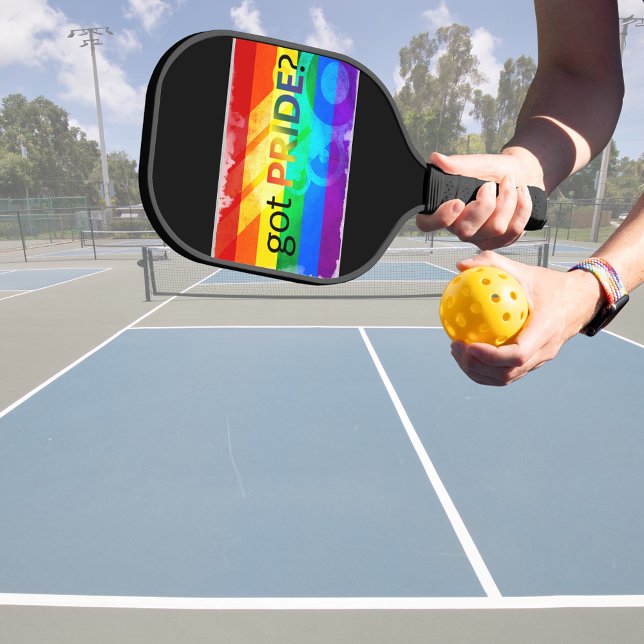 Raquette De Pickleball Fierté LGBTQ - drapeau arc-en-ciel (Créateur téléchargé)