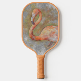 Raquette De Pickleball Flamant rose animal artistique
