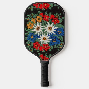 Raquette De Pickleball Fleur alpine suisse Edelweiss
