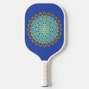 Raquette De Pickleball Fleur De Vie - Ornements Vintages En Fleurs 1