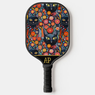 Raquette De Pickleball *~* Fleur Whimsical Quirky Cat AP68 PHOTO 4