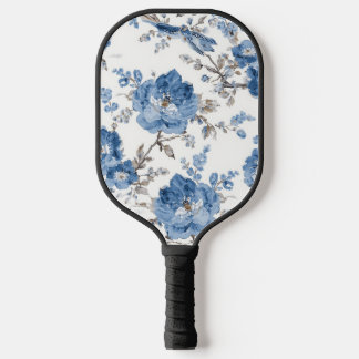 Raquette de Pickleball Fleurie Bleue Personnalisée