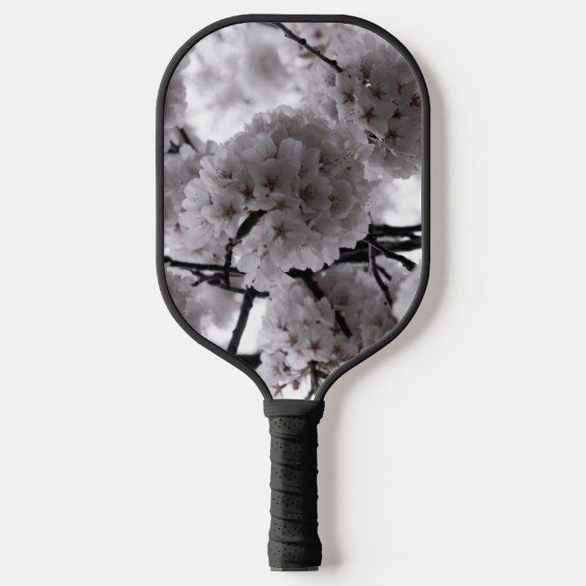 Raquette De Pickleball Fleurs blanches (Recto)