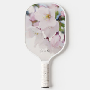 Raquette De Pickleball Fleurs de cerisier blanc Floral Personnalisé