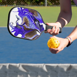 Raquette De Pickleball Fleurs Iris Violets