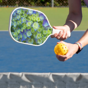 Raquette De Pickleball Floral Jeune Hydrangée Bleue