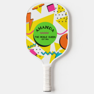 Raquette De Pickleball Formes des années 90, Retro Personnalisé