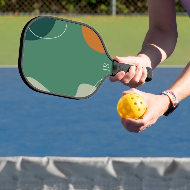 Raquette De Pickleball Formes organiques de tons terreux (Insitu)