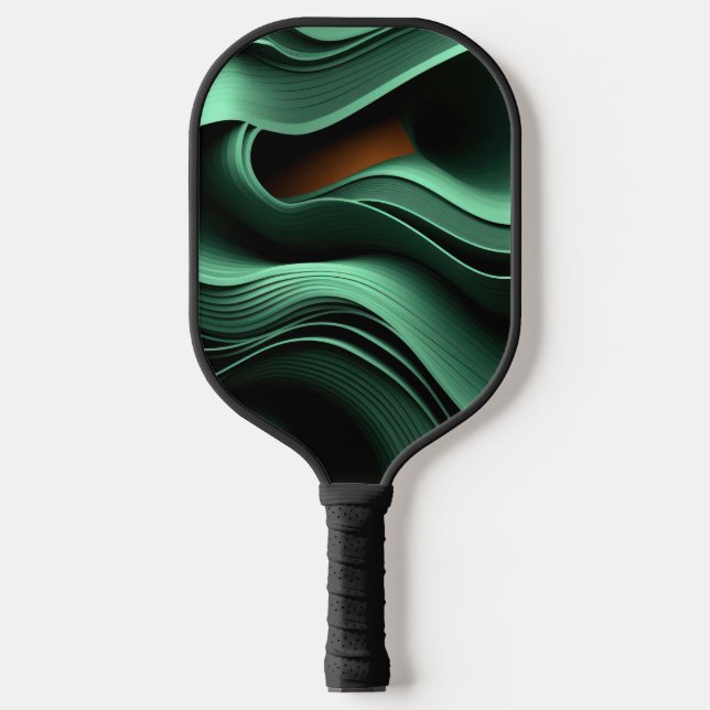 Raquette De Pickleball Formes vertes (Recto)