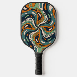 Raquette De Pickleball Fun Bold Psychedell Swirl Motif Personnalisé