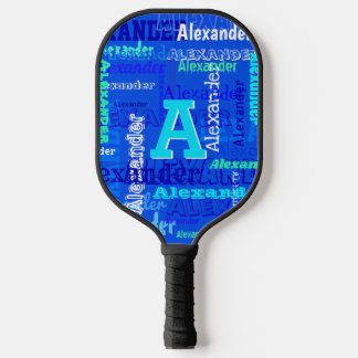 Raquette De Pickleball Fun Personnalisé et Monogramme Pickleball
