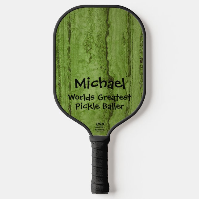 Raquette De Pickleball Fun pickle green (Recto)