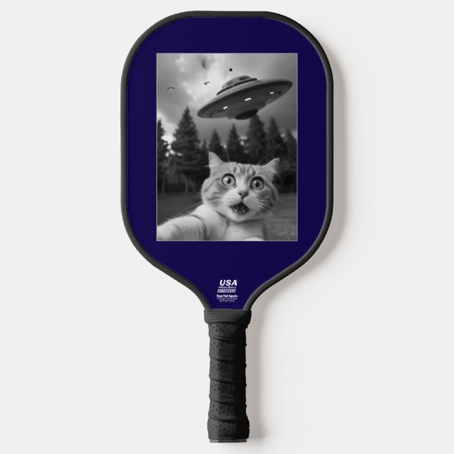 Raquette De Pickleball Funny Chat UFO Selfie (Recto)