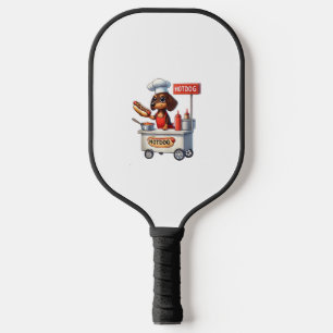 Raquette De Pickleball Funny Dachshund Saucisse Chien Weenie Hotdog Sandw