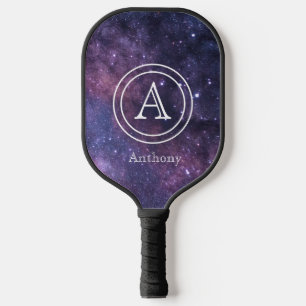 Raquette De Pickleball Galaxy Sky Elegant Marine Blue Monogramme Personna