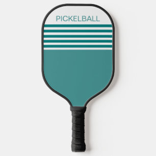 Raquette De Pickleball Géométrique de couleur sarcelle moderne