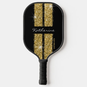 Raquette De Pickleball Gold Sport Racing Stripes Élégant