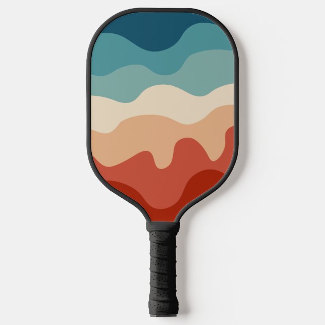 Raquette De Pickleball Grandes ondes rétro (Recto)