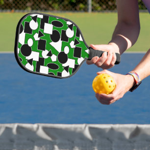 Raquette De Pickleball Green Bauhaus Collage