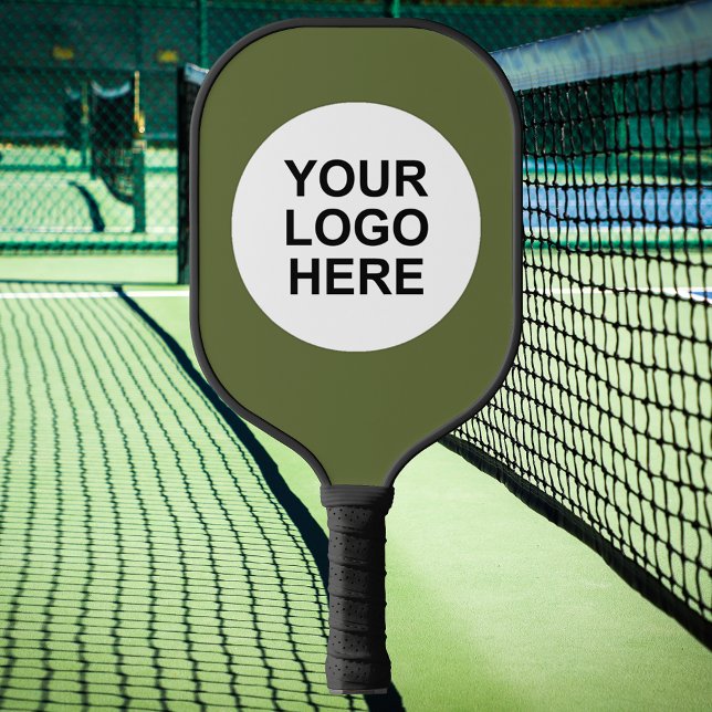 Raquette De Pickleball Green de forêt personnalisable Ajouter votre logo (Customizable Forest Green Add Your Logo Pickleball Paddle
)