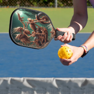 Raquette De Pickleball Grimbone et Skulldust, monté leur grand hélico