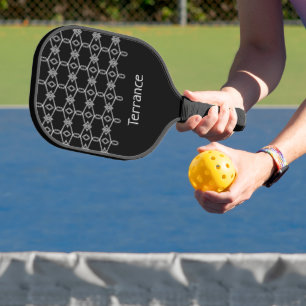 Raquette De Pickleball Gris corde décorative clôture noir