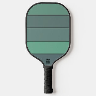 Raquette De Pickleball Gris Et Vert D'Hiver Sur Papier Aquarelle