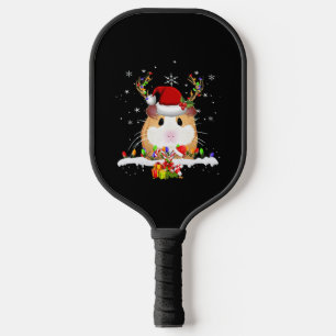 Raquette De Pickleball Guinea Pig Christmas Reindeer Christmas Lights