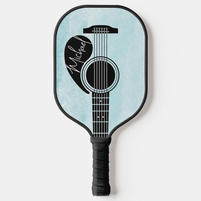 Raquette De Pickleball Guitare acoustique personnalisée (Recto)