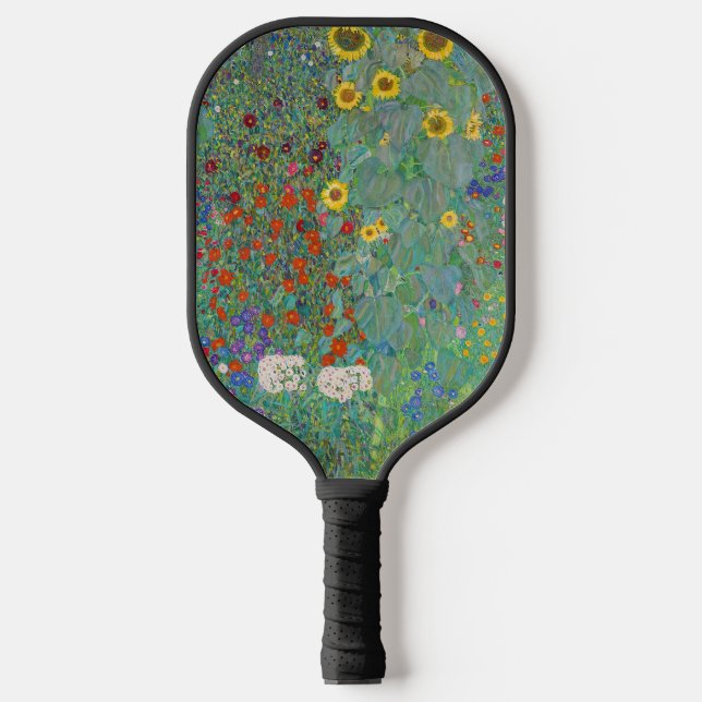 Raquette De Pickleball Gustav Klimt - Jardin de campagne avec tournesols (Recto)
