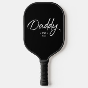 Raquette De Pickleball Handlettering Script papa Etabli année