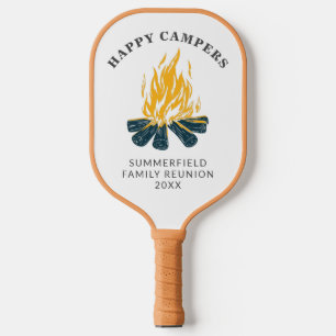 Raquette De Pickleball Happy Campers Vacation Famille Camping Voyage Pers