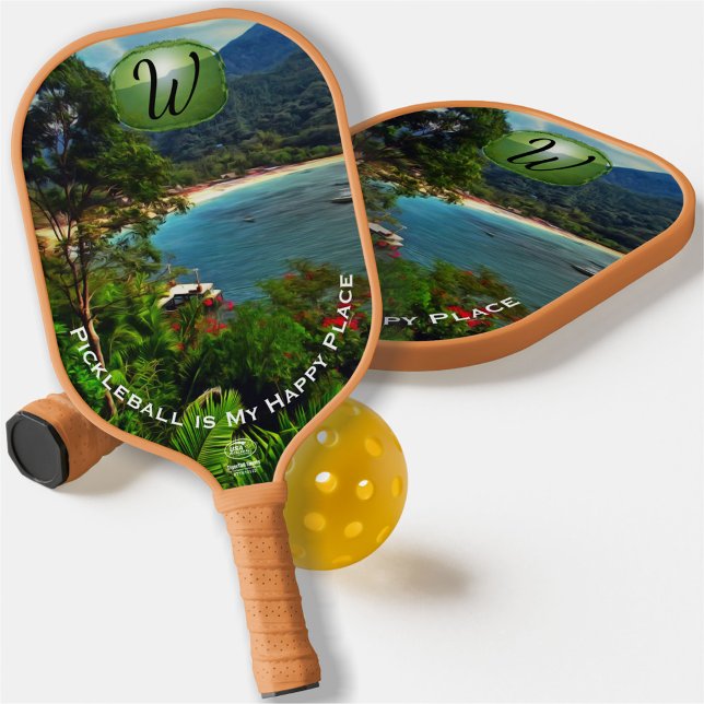 Raquette De Pickleball Happy Place Yelapa View 0828 (Créateur téléchargé)