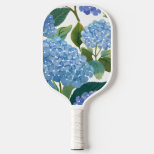 Raquette De Pickleball Hortensias bleus Beau buisson floral