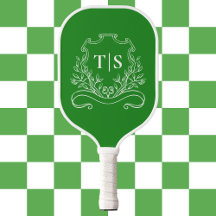 Hunter Green Monogram Classic Crest