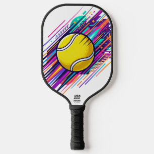 Raquette De Pickleball Illustration abstraite du mouvement d'une balle de