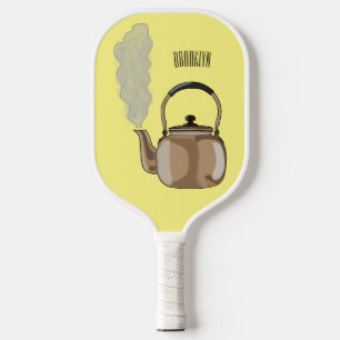 Raquette De Pickleball Illustration de la bouilloire à thé ou à thé