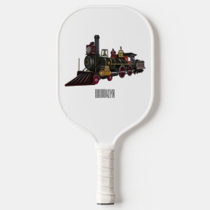 Raquette De Pickleball Illustration de la locomotive à vapeur