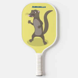 Raquette De Pickleball Illustration de mignonne mangouste