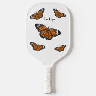 Raquette De Pickleball Illustration de papillon monarque