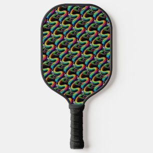 Raquette De Pickleball Illustration de serpent coloré
