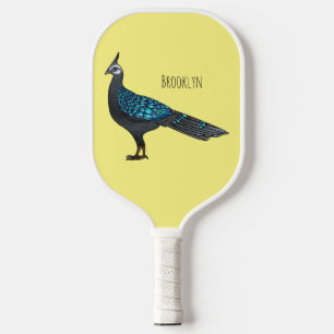 Raquette De Pickleball Illustration d'oiseau de faisan paon de Palawan