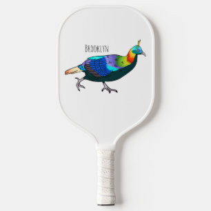 Raquette De Pickleball Illustration d'oiseau monal himalayen
