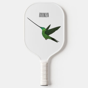 Raquette De Pickleball Illustration d'un colibri à bec épée