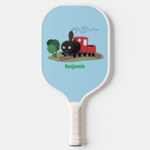 Raquette De Pickleball Illustration d'une locomotive à vapeur mûre