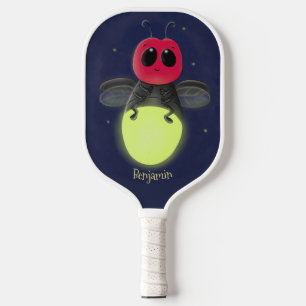 Raquette De Pickleball Illustration d'une luciole à éclair mignon